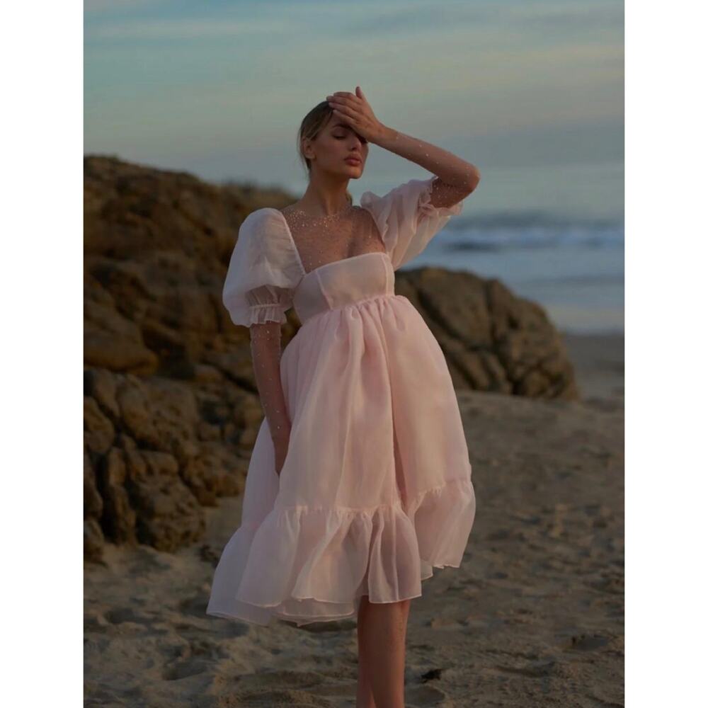 NEW Selkie The French Puff Dress Ballerina Pink